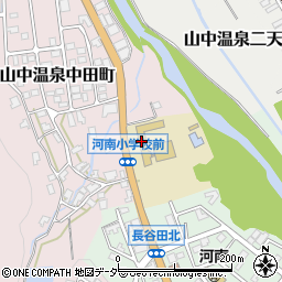 石川県加賀市山中温泉中田町ニ周辺の地図