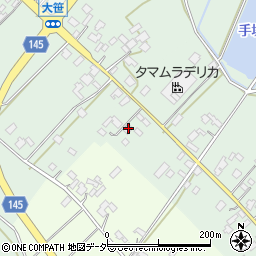 茨城県小美玉市手堤184-1周辺の地図