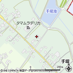 茨城県小美玉市手堤211周辺の地図