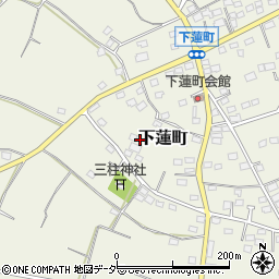 群馬県伊勢崎市下蓮町297周辺の地図