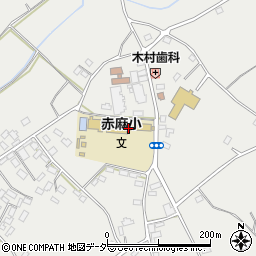栃木市立赤麻小学校周辺の地図