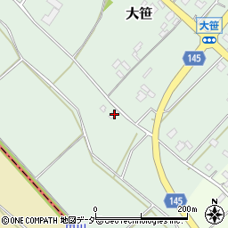 茨城県小美玉市大笹154-4周辺の地図