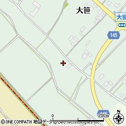 茨城県小美玉市大笹154-3周辺の地図