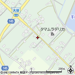 茨城県小美玉市手堤183周辺の地図