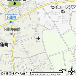 群馬県伊勢崎市下蓮町201周辺の地図