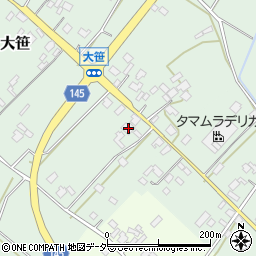 茨城県小美玉市大笹260-1周辺の地図