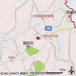 茂田井公民館周辺の地図