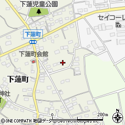 群馬県伊勢崎市下蓮町216周辺の地図