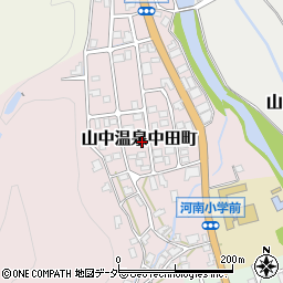 石川県加賀市山中温泉中田町ホ266周辺の地図