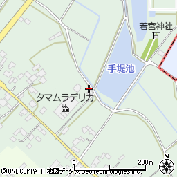茨城県小美玉市手堤208周辺の地図