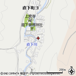 石川県加賀市直下町周辺の地図