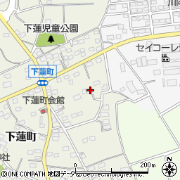 群馬県伊勢崎市下蓮町213周辺の地図