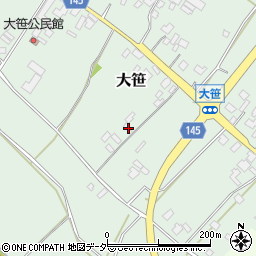 茨城県小美玉市大笹242-2周辺の地図