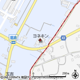 株式会社ヨネキン　関東工場周辺の地図