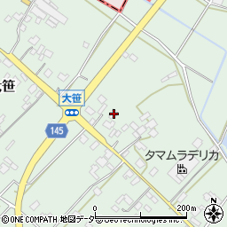 茨城県小美玉市大笹287周辺の地図
