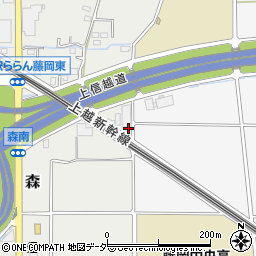 群馬県藤岡市森319周辺の地図