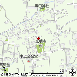 群馬県藤岡市中1484-16周辺の地図