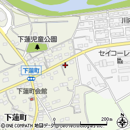 群馬県伊勢崎市下蓮町228周辺の地図