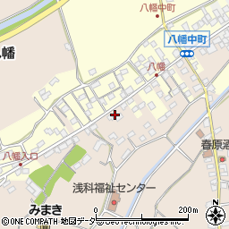 長野県佐久市八幡43-2周辺の地図