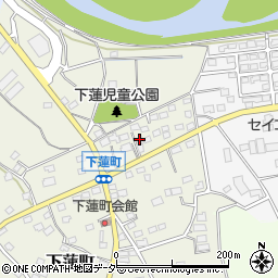 群馬県伊勢崎市下蓮町235-1周辺の地図