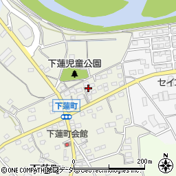 群馬県伊勢崎市下蓮町235-4周辺の地図