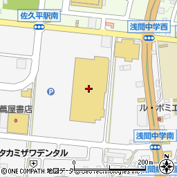 カインズ佐久平店周辺の地図