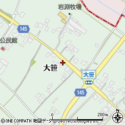 茨城県小美玉市大笹245-1周辺の地図