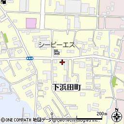 群馬県太田市下浜田町305周辺の地図