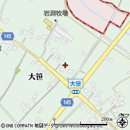 茨城県小美玉市大笹307-5周辺の地図