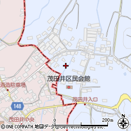 長野県佐久市茂田井周辺の地図