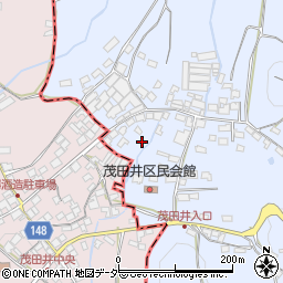 長野県佐久市茂田井周辺の地図