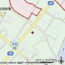 茨城県小美玉市大笹291-1周辺の地図