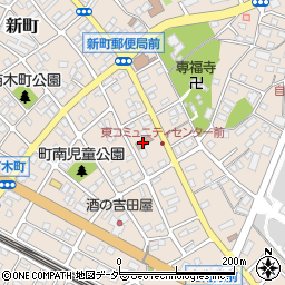 高崎市　新町東コミュニティセンター周辺の地図