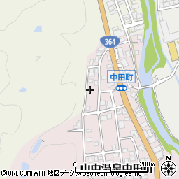 石川県加賀市山中温泉中田町ト112-1周辺の地図