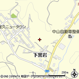 群馬県富岡市下黒岩周辺の地図