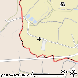 茨城県笠間市泉932周辺の地図