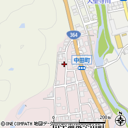 石川県加賀市山中温泉中田町ト118周辺の地図