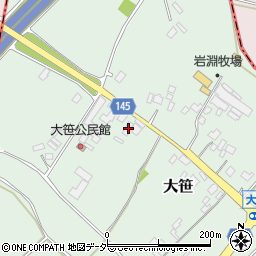 茨城県小美玉市大笹216-1周辺の地図
