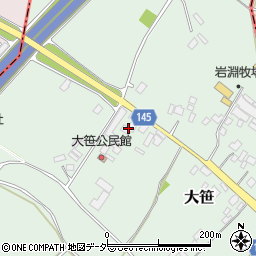 茨城県小美玉市大笹215周辺の地図