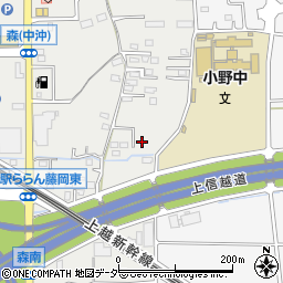 群馬県藤岡市森302周辺の地図