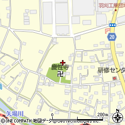 栃木県足利市羽刈町周辺の地図