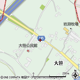茨城県小美玉市大笹216周辺の地図
