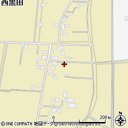 栃木県小山市西黒田464周辺の地図