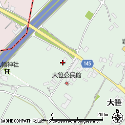 茨城県小美玉市大笹214-11周辺の地図