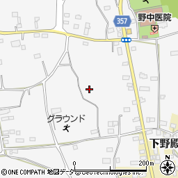 茨城県筑西市野殿周辺の地図