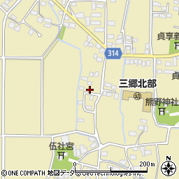 長野県安曇野市三郷明盛3386-2周辺の地図