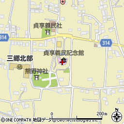 貞享義民記念館周辺の地図