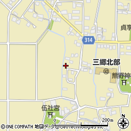 長野県安曇野市三郷明盛3372-8周辺の地図