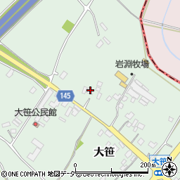 茨城県小美玉市大笹320-1周辺の地図