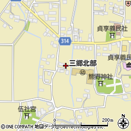 長野県安曇野市三郷明盛3370周辺の地図